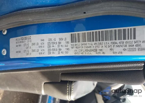 2017 Jeep Cherokee Sport из США, поврежденный, VIN 1C4PJLAB8HW604238